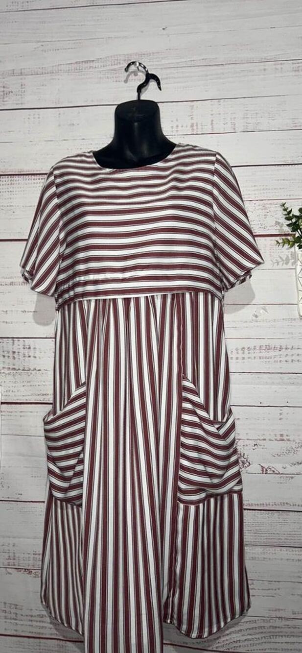 Women’s Polaram Boutique Striped Pocket Dress | Medium